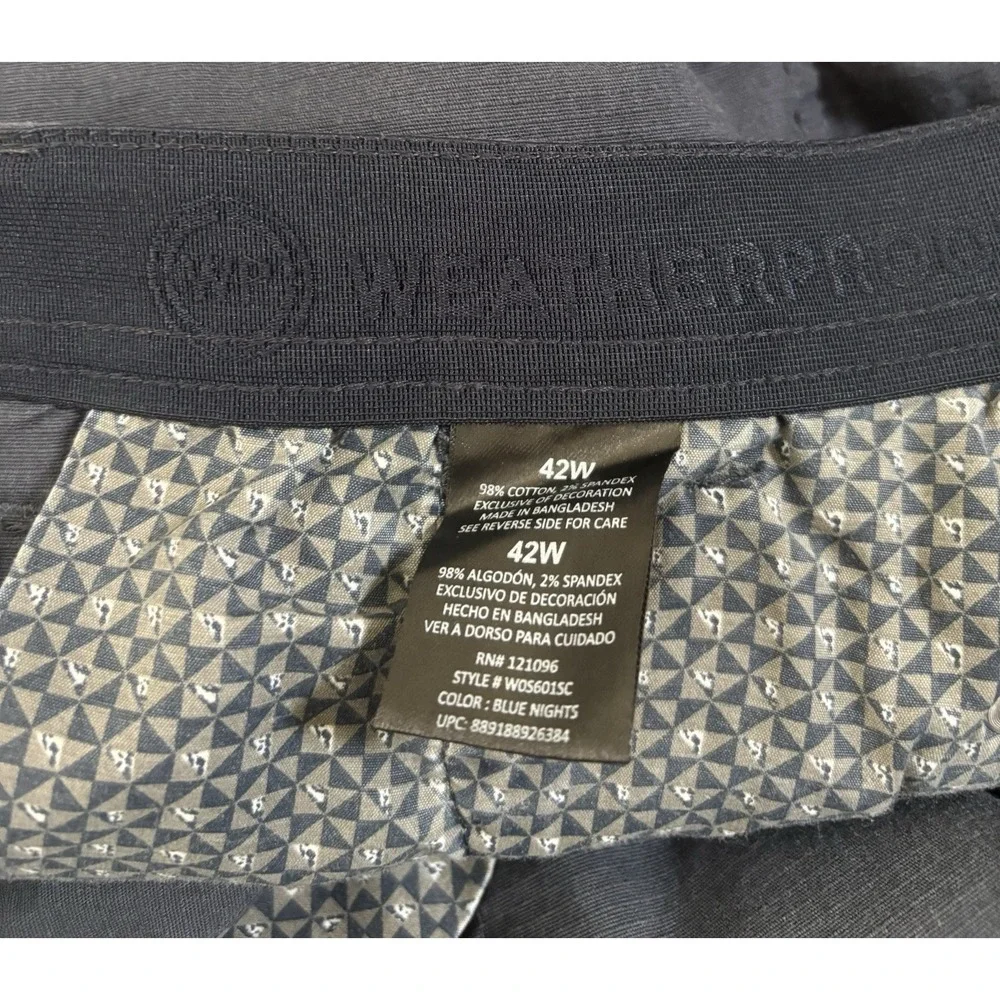 Weatherproof Utility Trail Hiking Shorts‎ Mens Size 42 Navy Pockets Casual